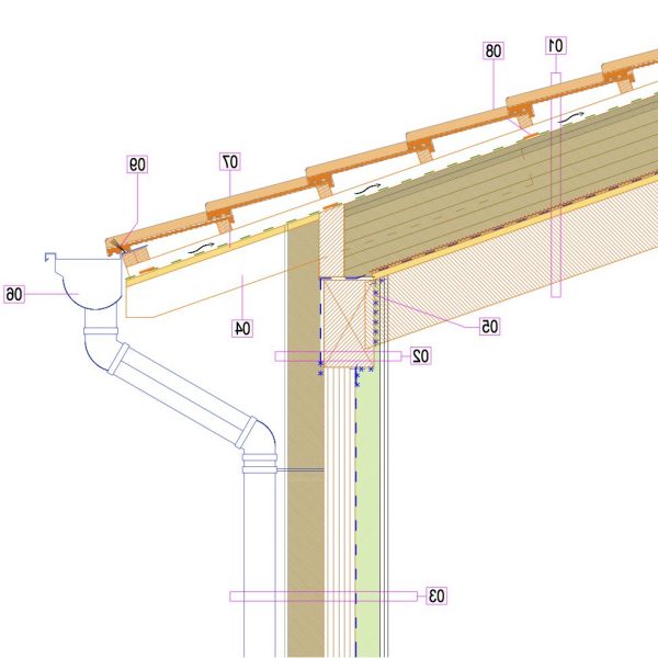 tetto fibra legno